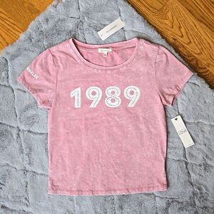 No Comment Pink 1989 Short-Sleeve Shirt, Women's Medium, NWT